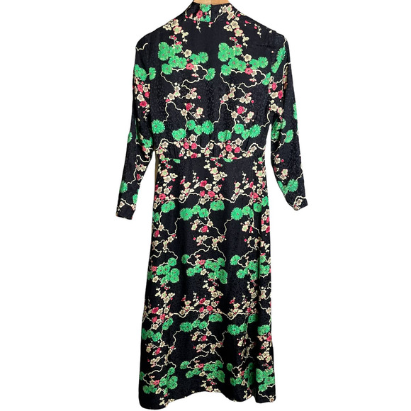 Rixo Stella Dress Black Cherry Blossom - Picture 3 of 7